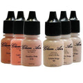 Airbrush Matte Makeup Foundation, Blush and Eye Shadow Water-Based Formula Set of 6 S1014
