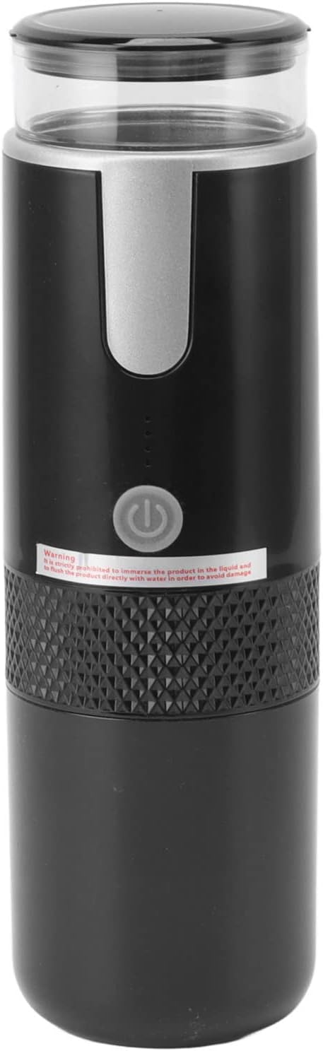 Portable Espresso Machine, Travel Coffee Maker Compatible with K Cup Capsules & Ground Coffee, 1200mah Battery, Handheld Single Serve Coffee Machine C948