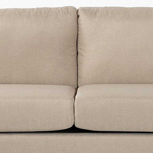 Linen Fabric U-Shape Sectional Sofa with Double Extra Wide Chaise Lounge L524