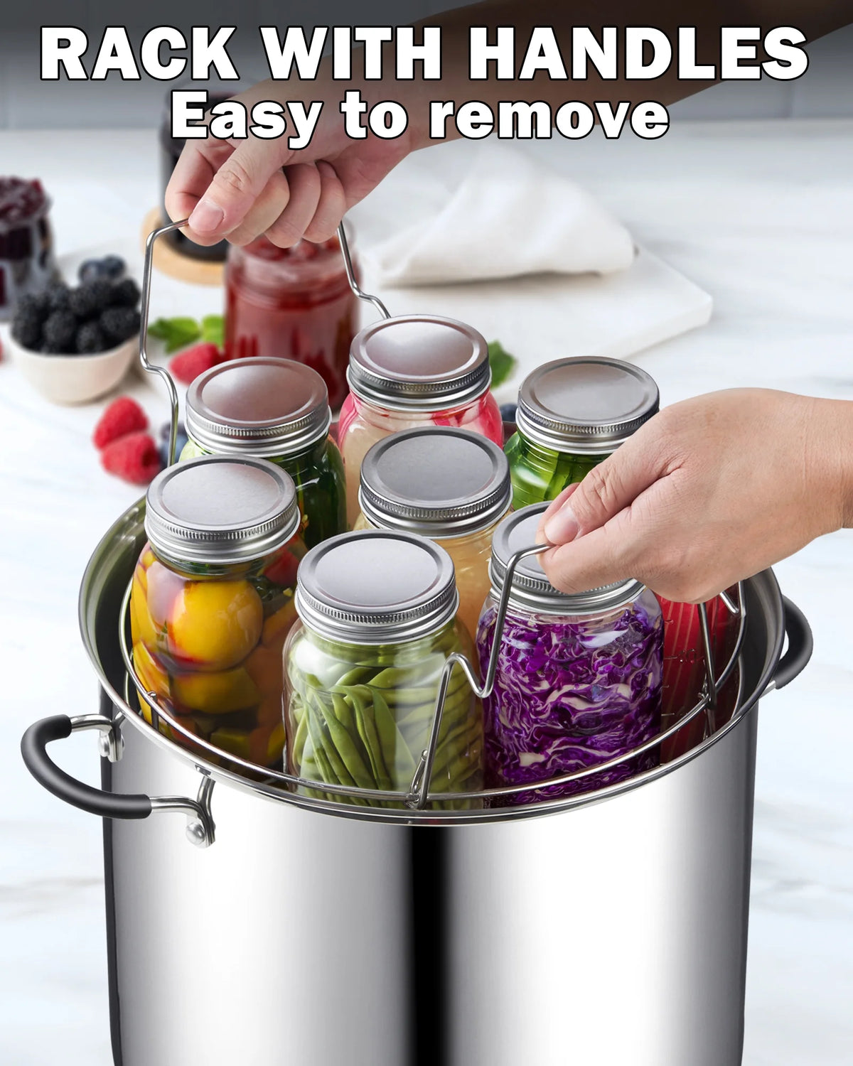 20 Quart Stainless Steel Canning Pot with Glass Lid H2769