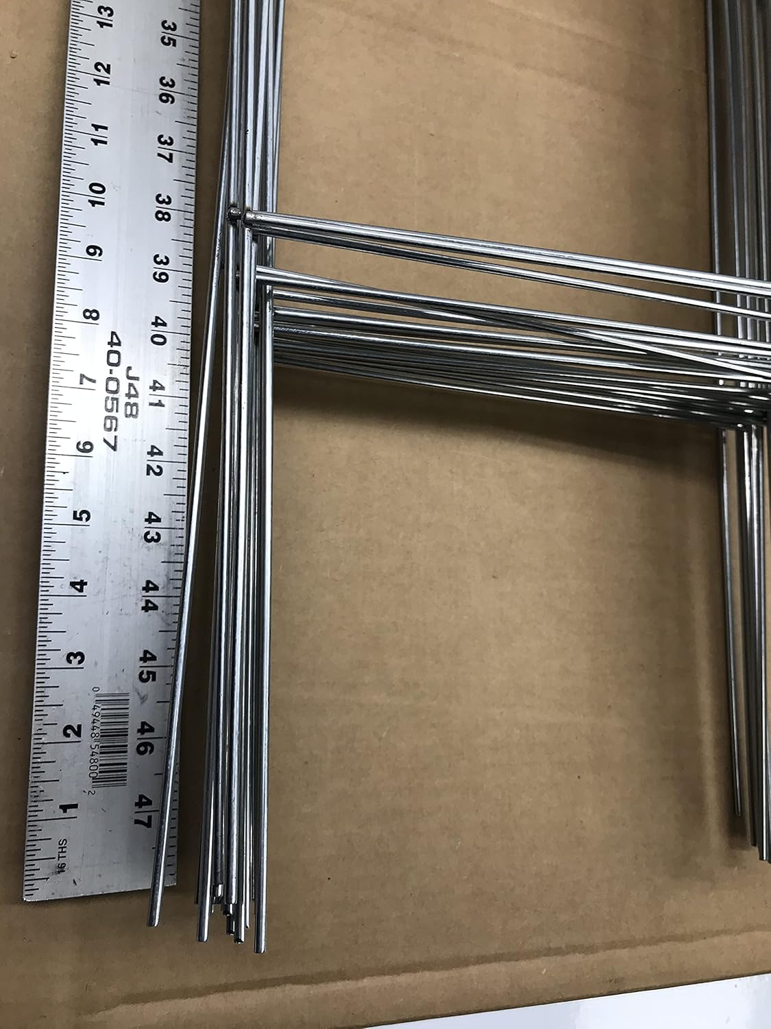 100 Pack Galvanized Wire Double H-Frame Stake 24 Tall 10 Wide D60453