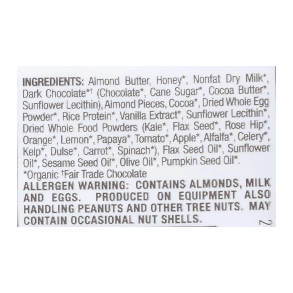 Dark Chocolate Almond Bar Case of 8 J479