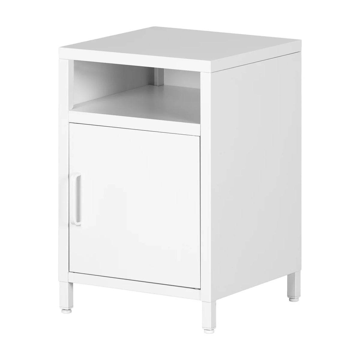 White 1-Door Nightstand U368