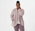 Faded Rose Cable Shawl Cardi V675785