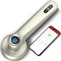 Silver Smart Door Lock with Fingerprint C883