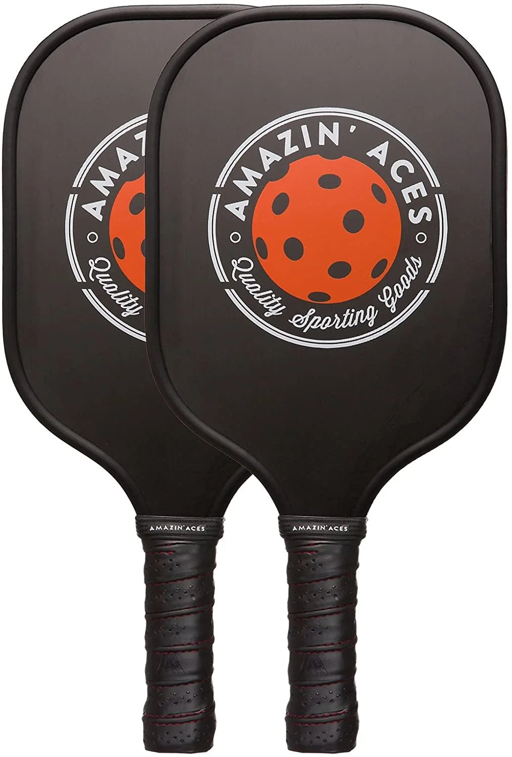 Two Graphite Pickleball Paddles Set with Four Balls and Mesh Carry Bag Z475