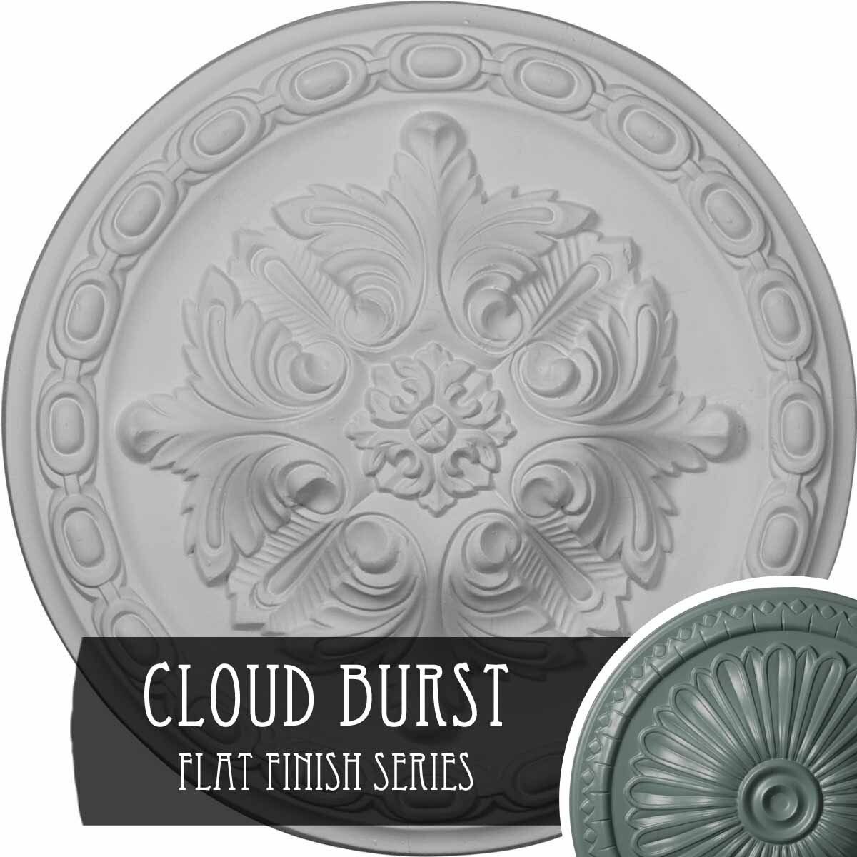 11 3/8x22OD x 2x22P Acanthus Ceiling Medallion B642