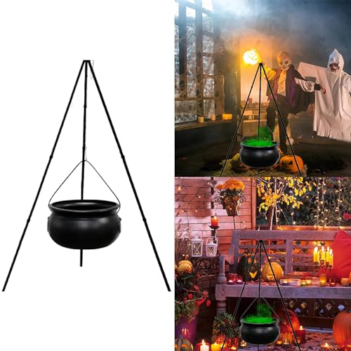Halloween Cauldron Bowl Candy Bucket Decoration J366