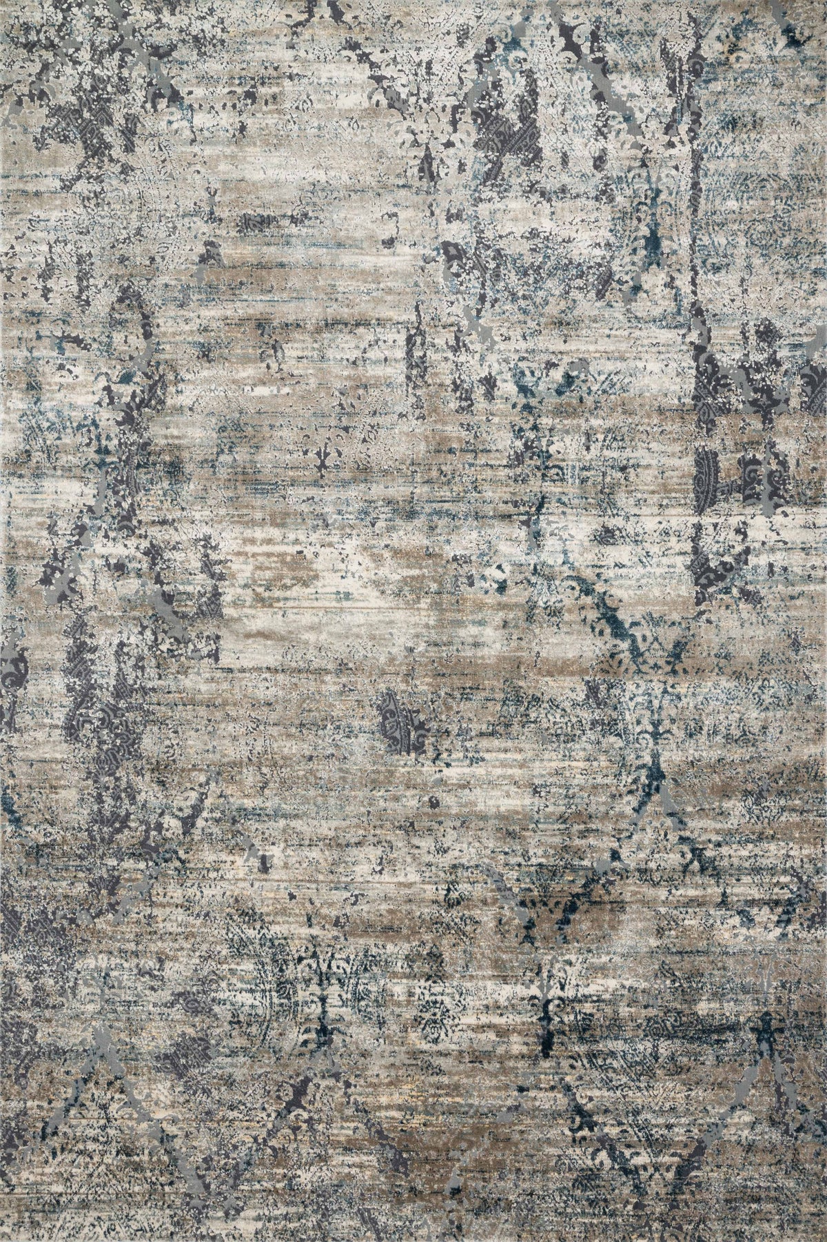 Taupe Blue Rug B627763