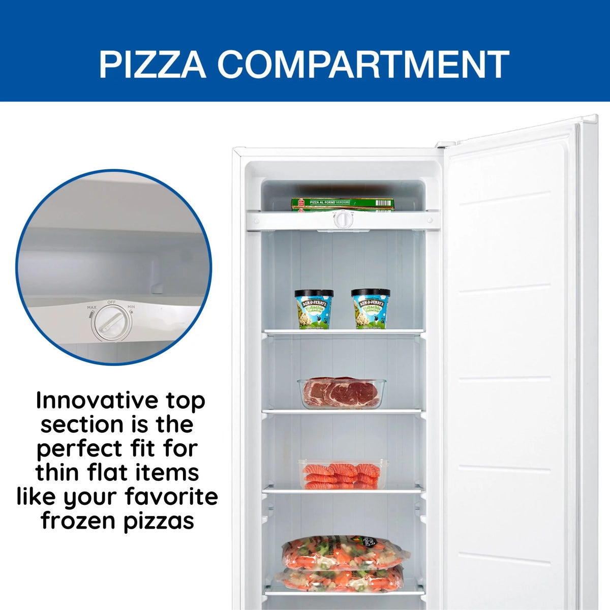 White 7.0 cu ft Upright Freezer Z177253