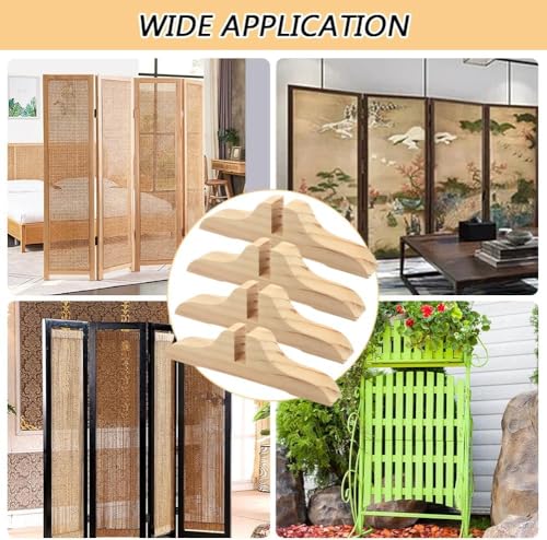 Wooden Folding Room Divider Stand with Screws O1941