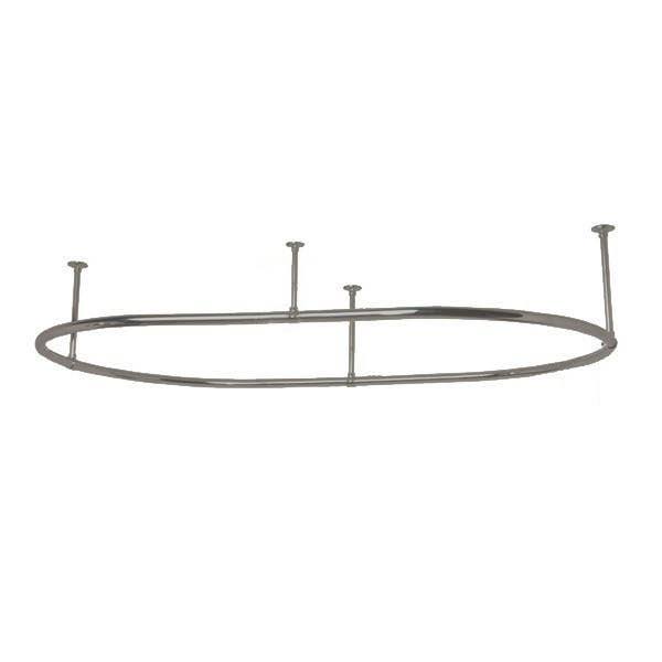 Oval Clawfoot Tub Shower Enclosure 30 x 60 inch H769111