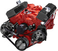 Black Small Block Chevy Serpentine Kit with Electric Water Pump R2400