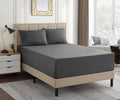 1800 Thread Count Extra Deep 21" Pocket 4 Piece Sheet Set King Gray B2081