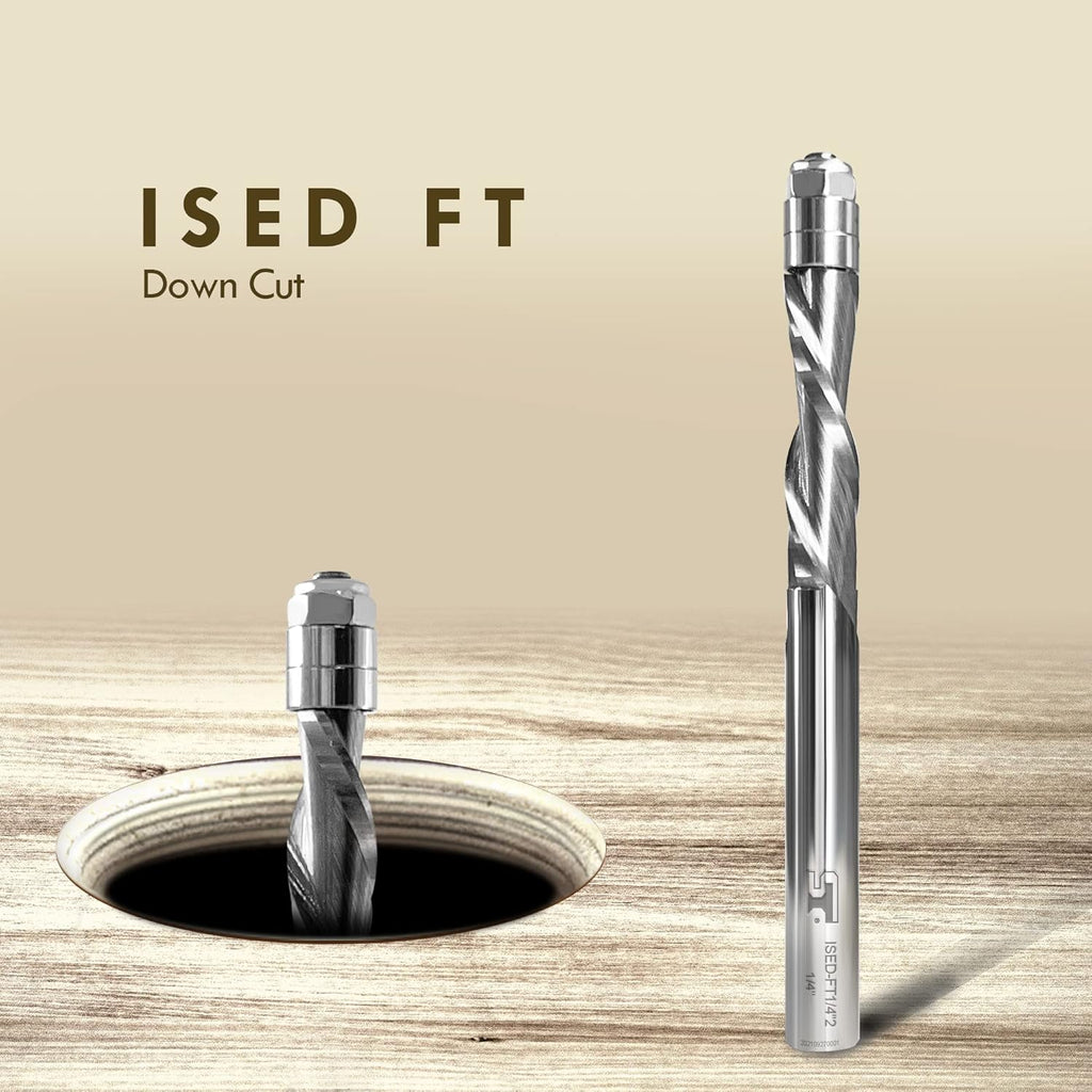 1/4” Diameter Carbide Spiral Flush Trim Bit A18976