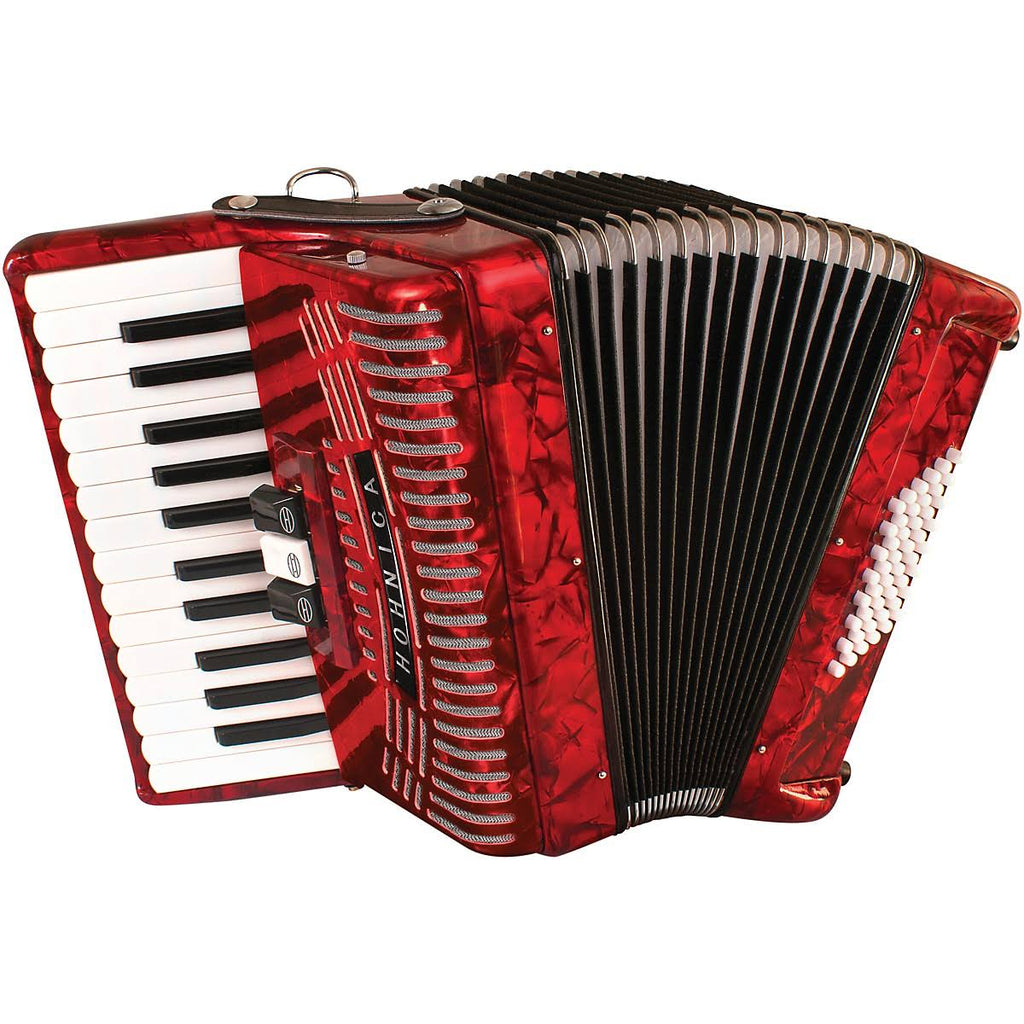 Red 48-BASS Accordion I79286