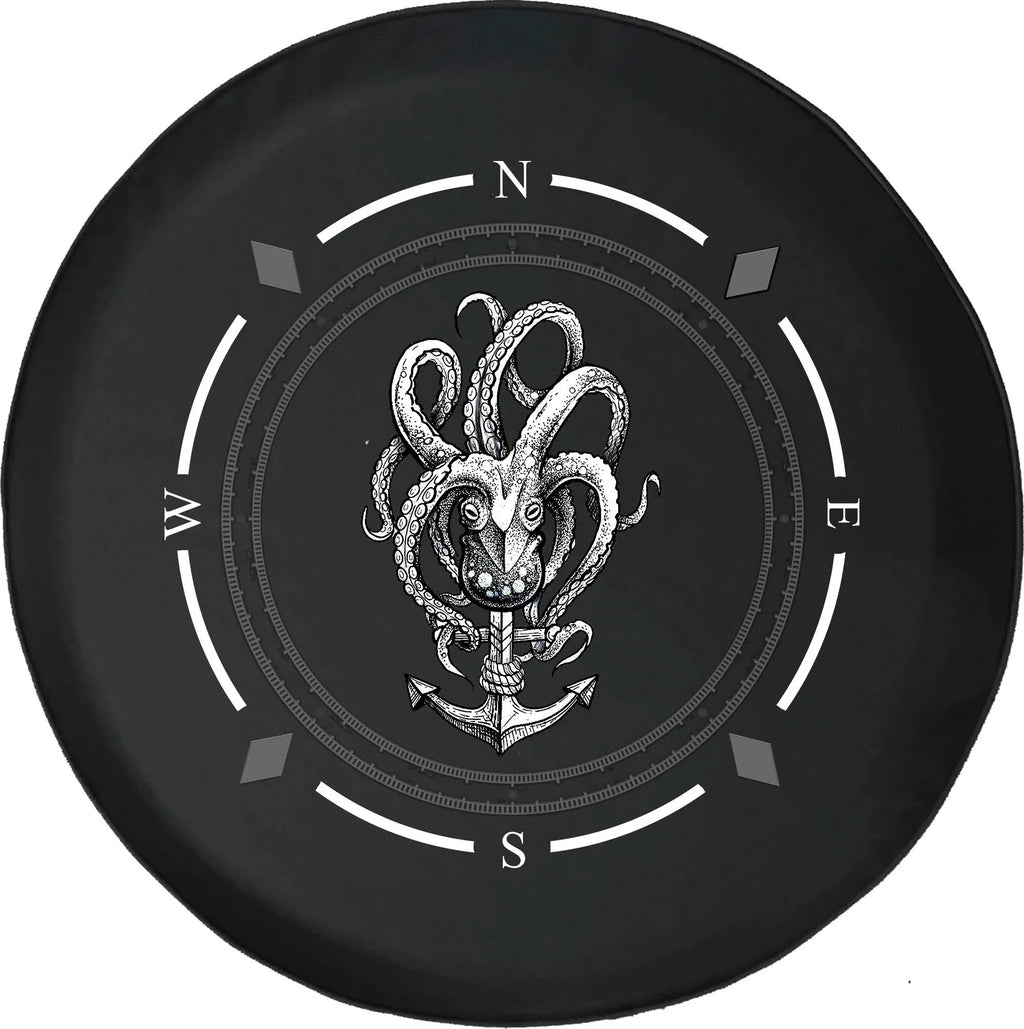 Spare Tire Cover Compass Octopus Nautical Ship Anchor Wheel Covers O13232
