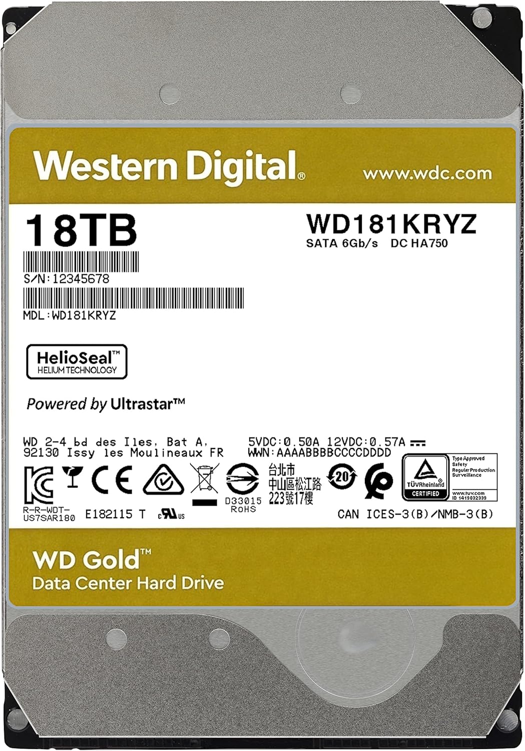 8TB 7200 RPM SATA 6 Gb/s Internal Hard Drive I608