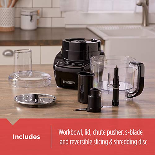 3-in-1 8-Cup Food Processor, Black F45580