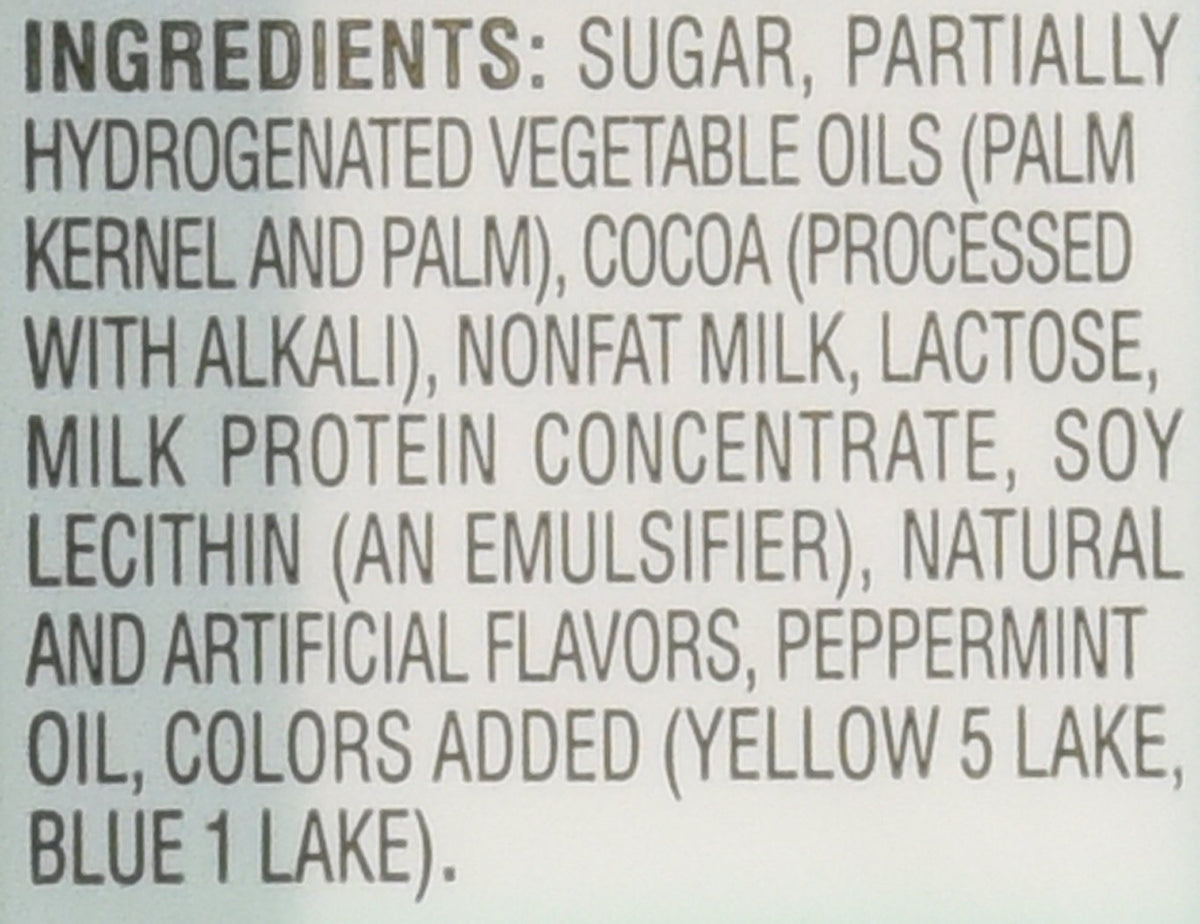 Rectangular Chocolate Sandwich Mint Candies, 4.67 Oz, 28 Count R31960
