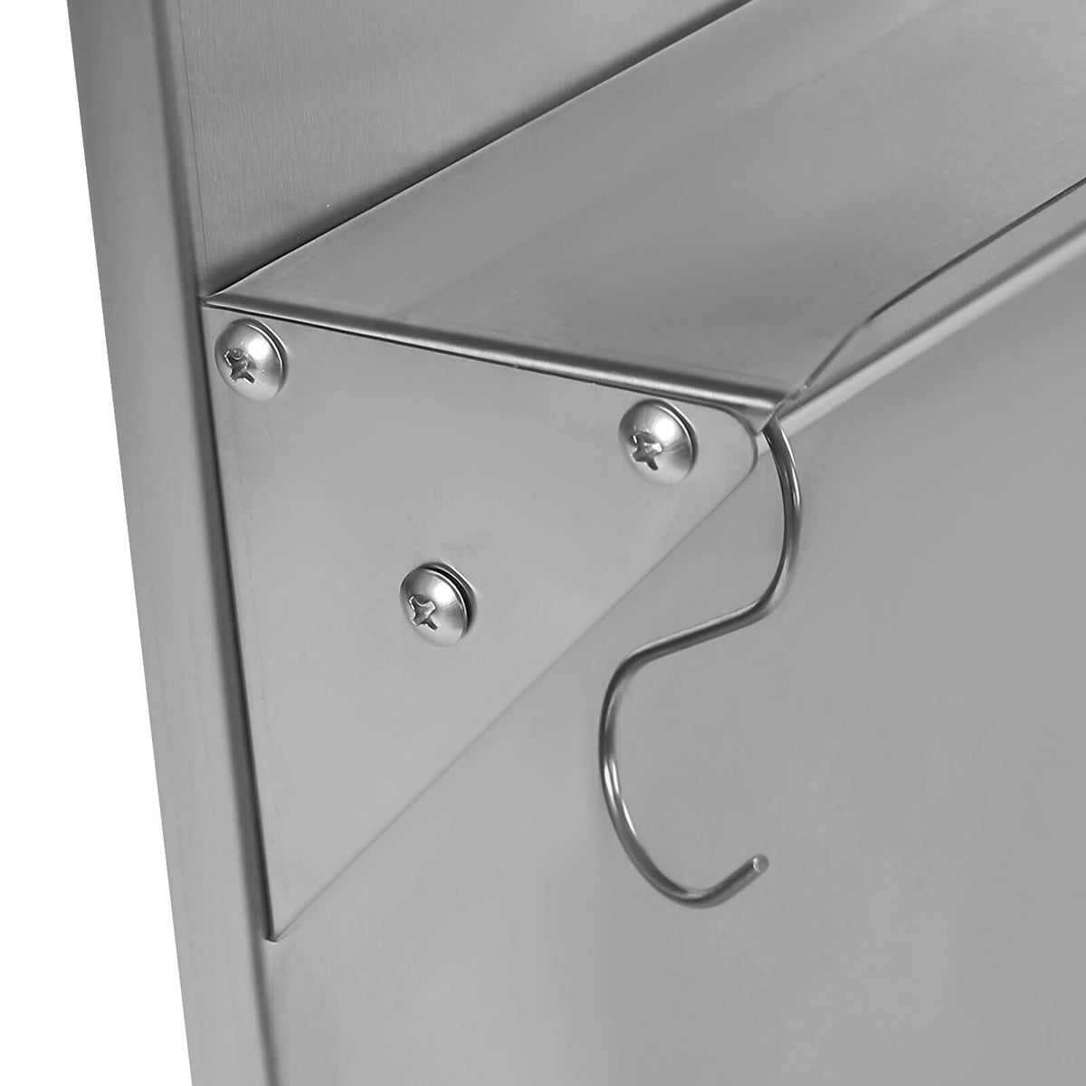 Stainless Steel Backsplash with Shelf (36x 29.5 Inch) S16494