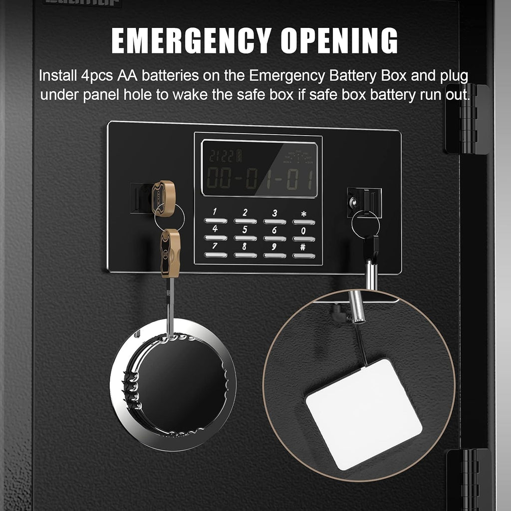 2.05 Cubic Feet Black Security Safe with LCD Digital Screen Q62345