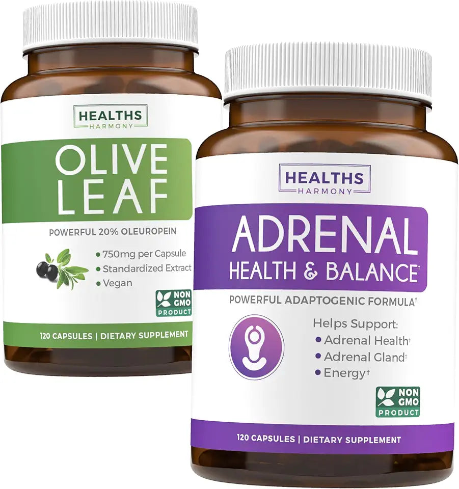 Olive Leaf Extract & Adrenal Support 240 Capsules B875681