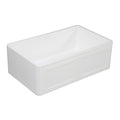 33 In. Apron Front Farmhouse Single Bowl Kitchen Sink, Matte White F201
