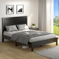 Twin Size Walnut Platform Bed Frame R205506