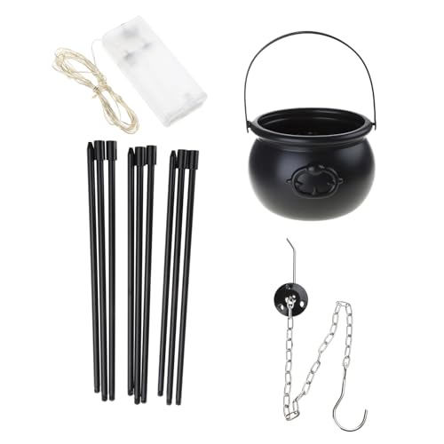 Halloween Cauldron Bowl Candy Bucket Decoration J366