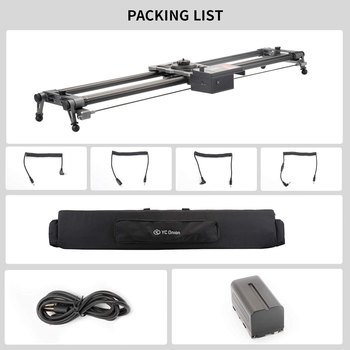 Motorized Camera Slider 60cm Carbon Fiber with APP Control M741