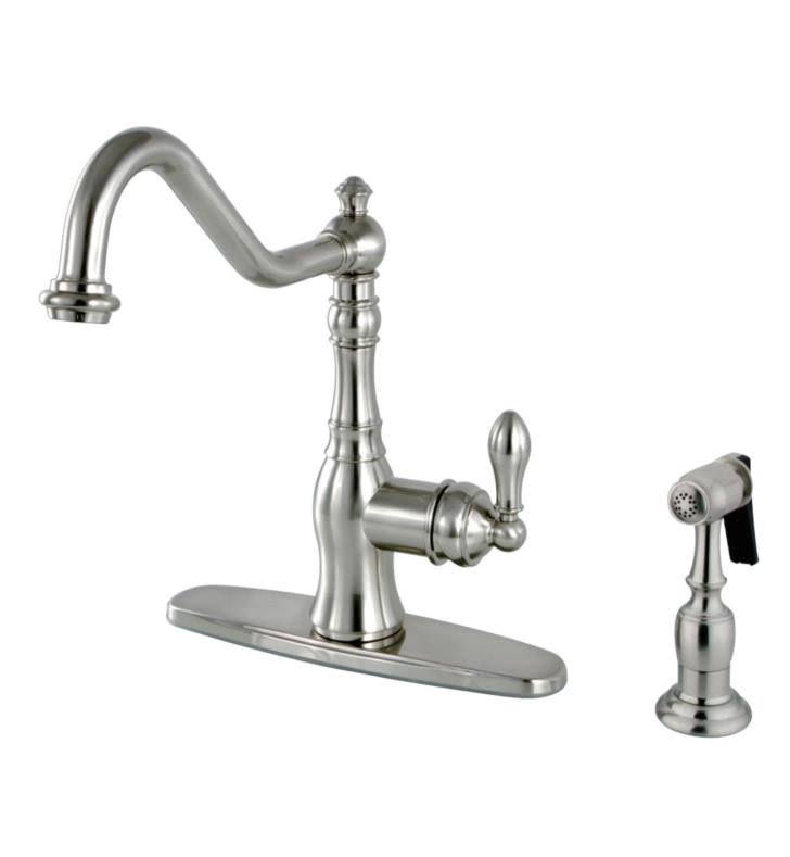 Oil-Rubbed Bronze Single-Handle Swiveling Kitchen Faucet L4353