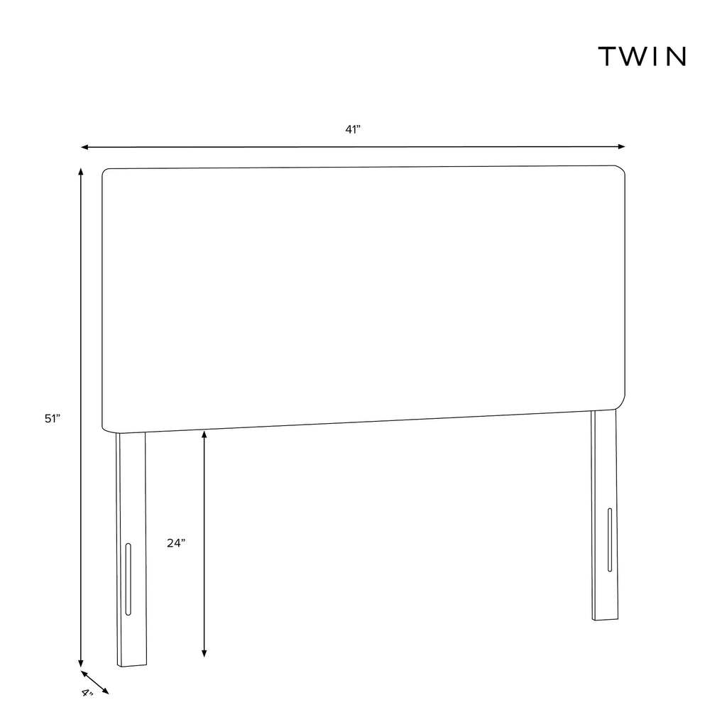 Twin Linen Headboard W55540