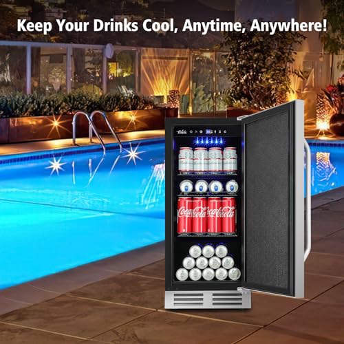 Black 3.2 Cu.Ft Beverage Refrigerator Cooler with Glass Door M29499