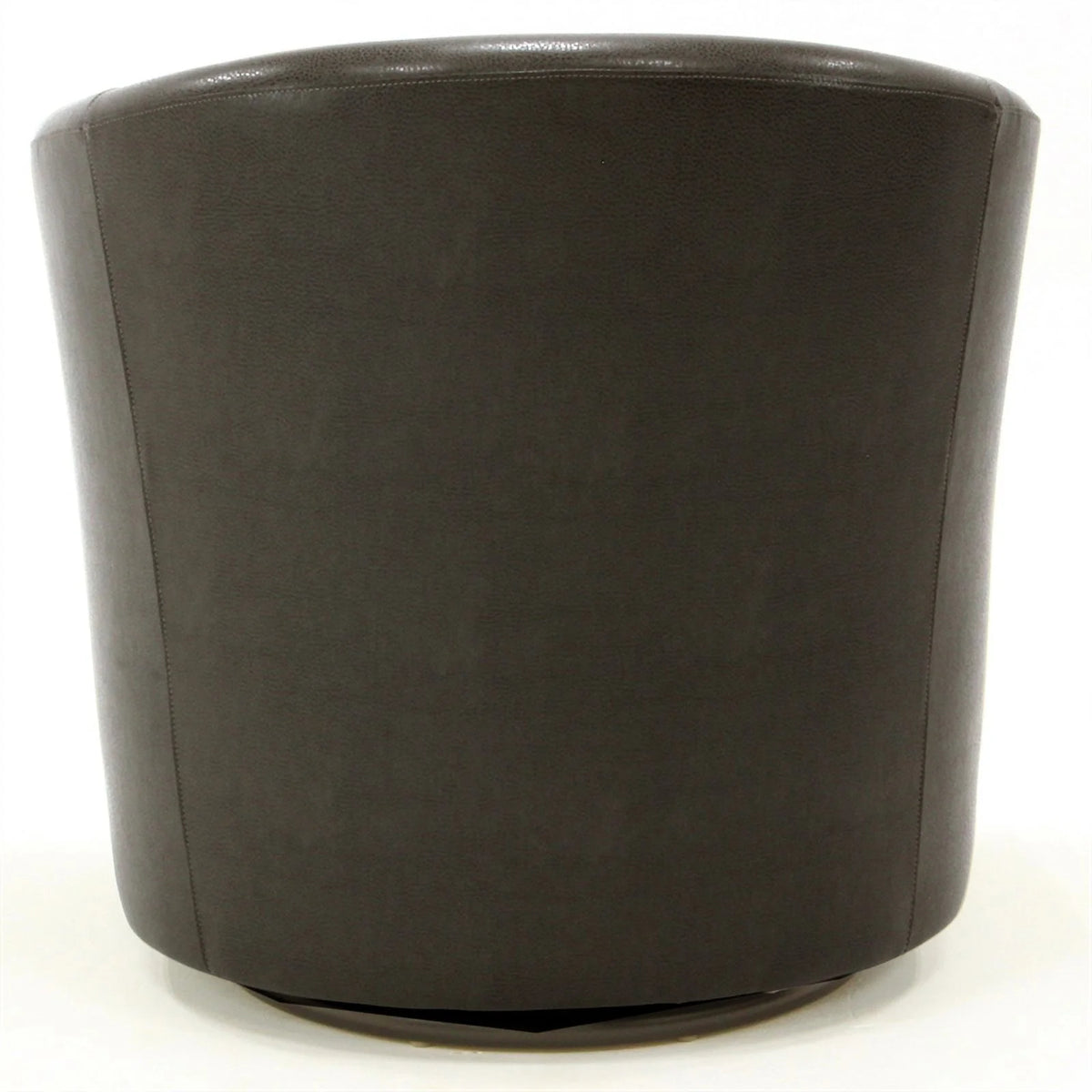 Charcoal Faux Leather Swivel Club Chair W9822