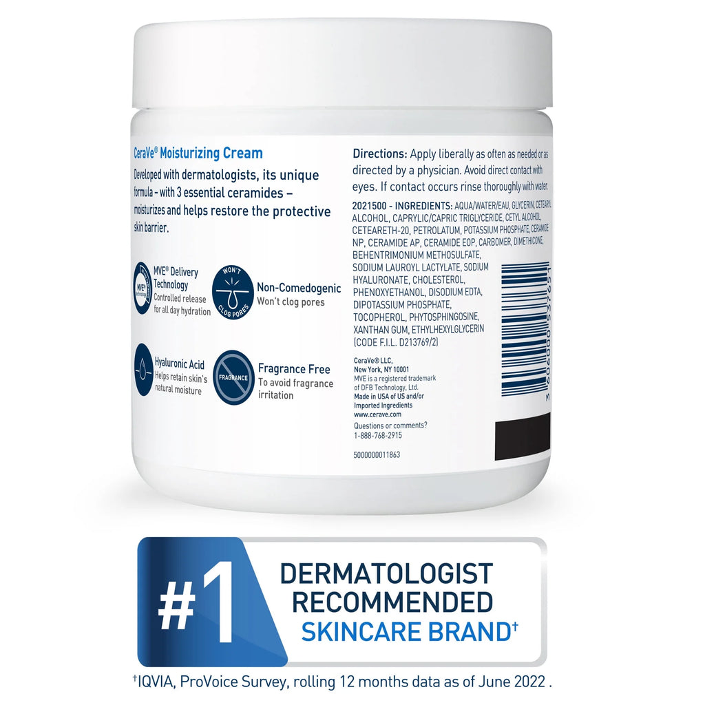 Moisturizing Cream Face & Body Moisturizer 8 oz W6340