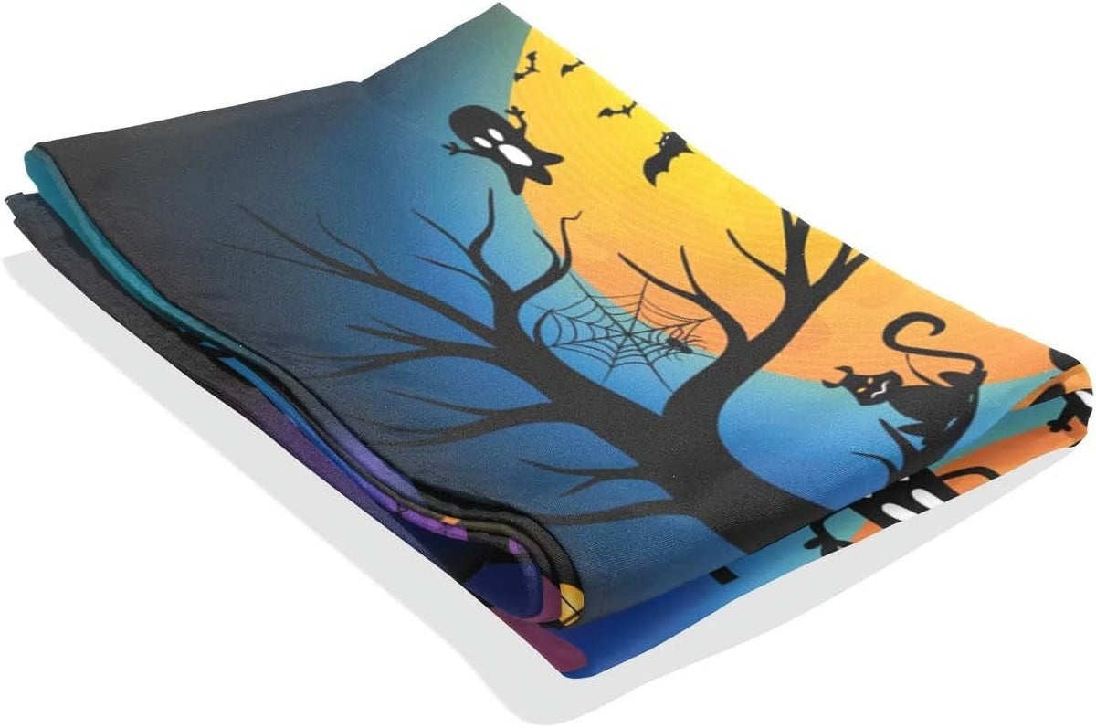 Black Rainbow Dogs Paw Footprints Tapestry Wall Hanging 60"x51" Y986804