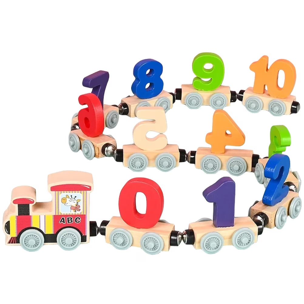 Wood Train Magnetic Toddler Toy Y47777