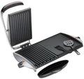 Silver Combo Grill Griddle M385