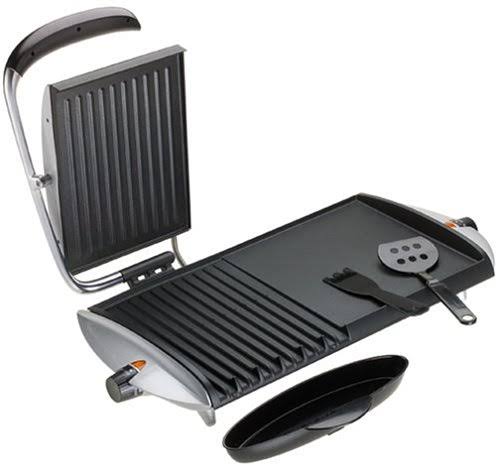 Silver Combo Grill Griddle M385