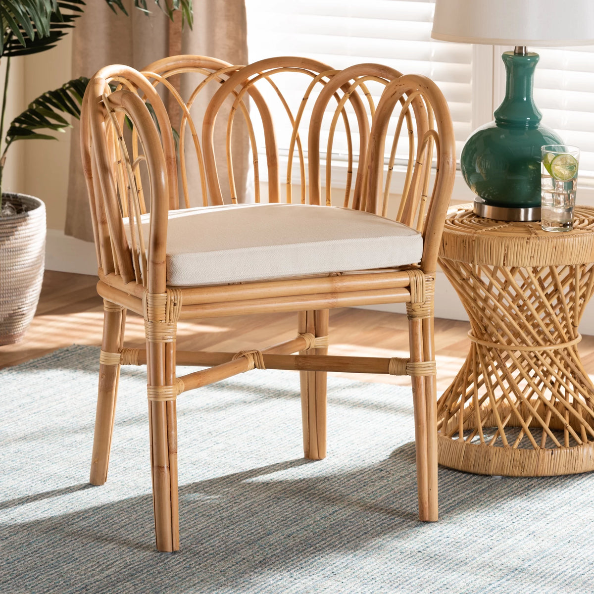 Natural Finished Rattan Chair Z147