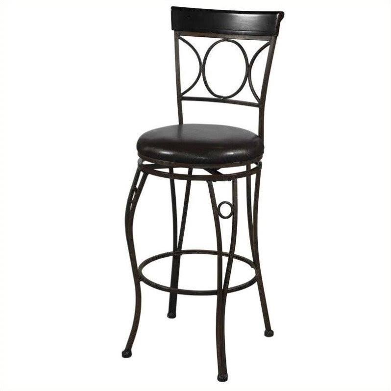 Faux Leather Swivel Counter Stool I830852