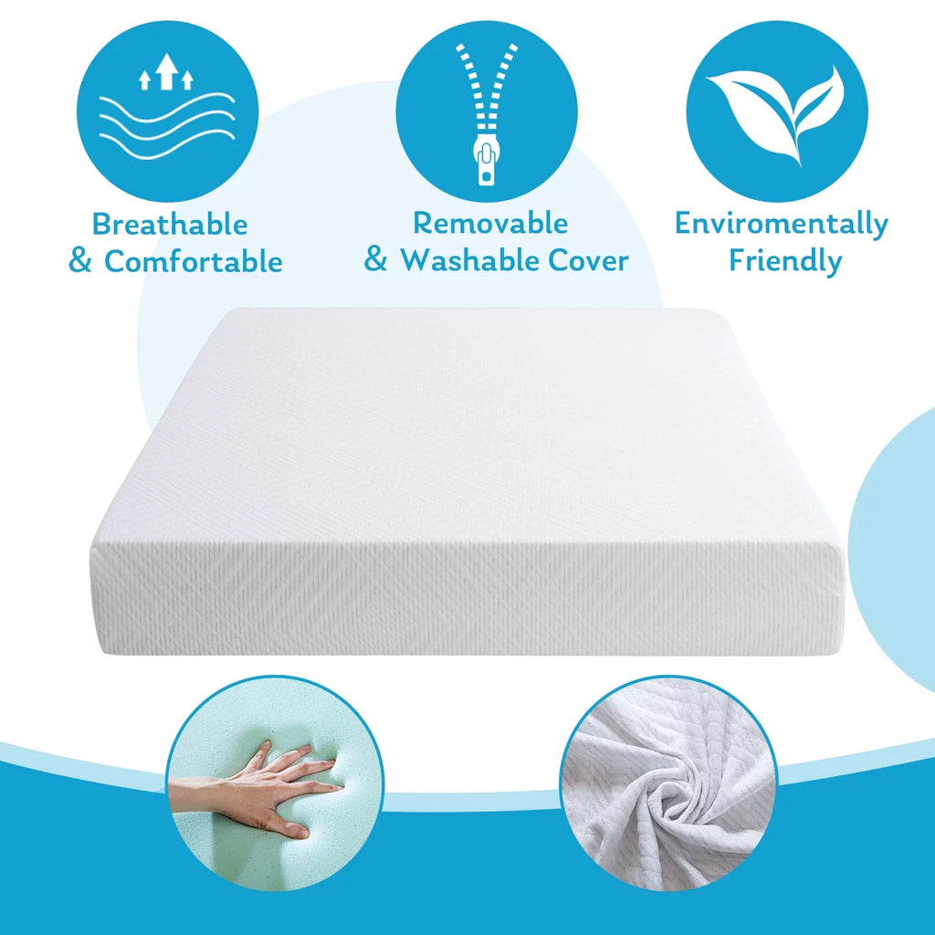 Short Queen 8 inch Memory Foam Mattress Z62357