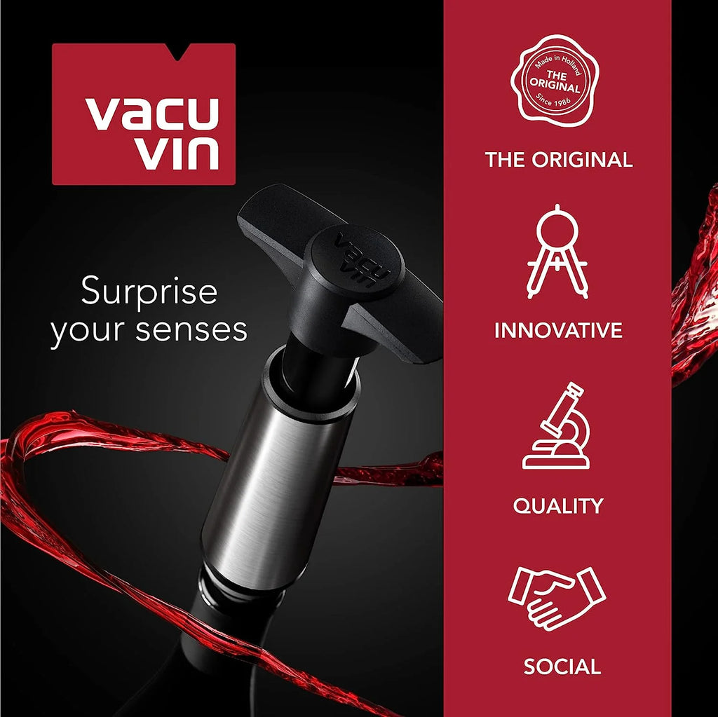 Wine Saver Pump Stainless Steel with Vacuum Wine Stopper V9868