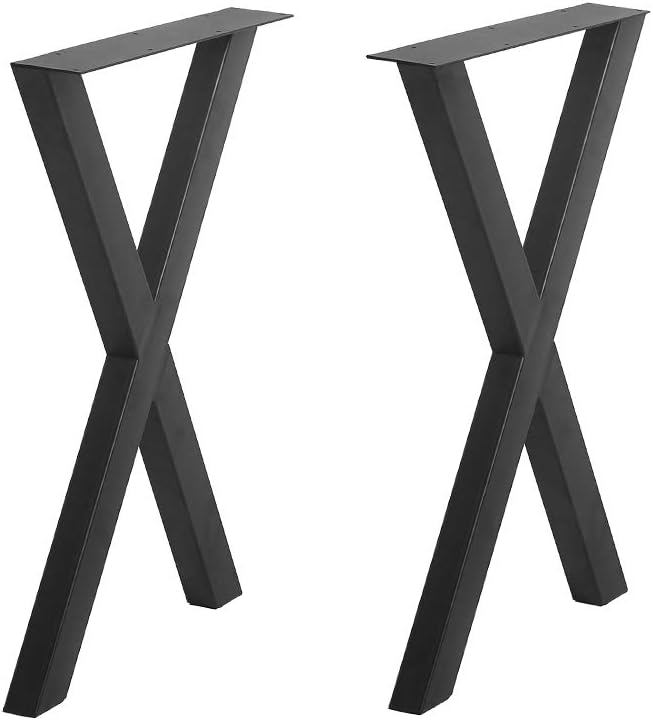 Metal Coffee Table Legs 28" Height 17.7" Wide 2 Pcs W75160
