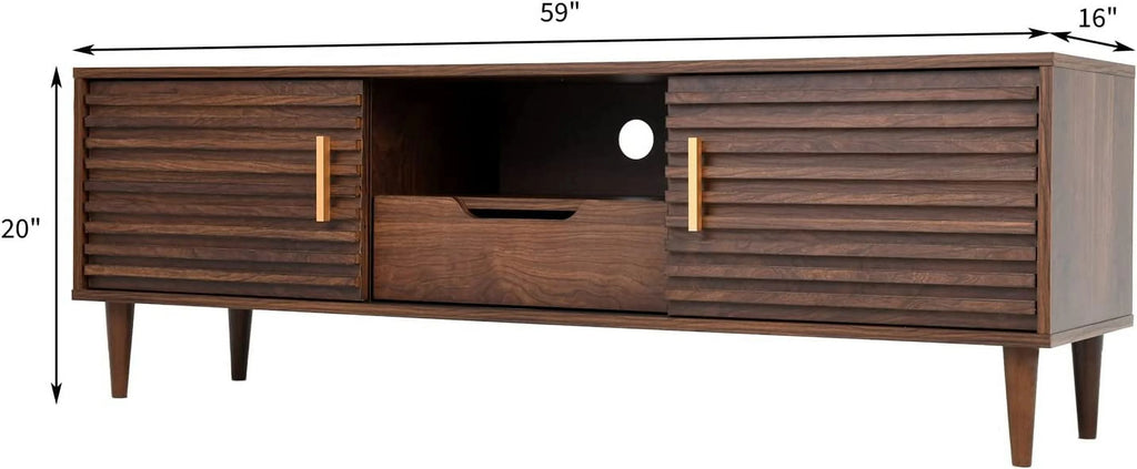 Mid-Century Modern TV Stand Media Console Cabinet B5463