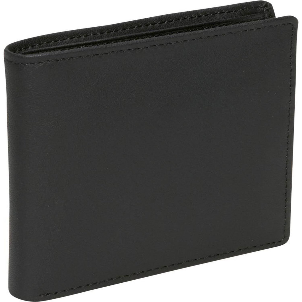 Black Leather RFID Blocking Bi-Fold P911156