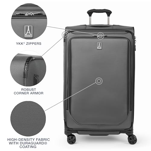 Lightweight Softside Expandable 8 Wheel Spinner Suitcase 29-Inch P645