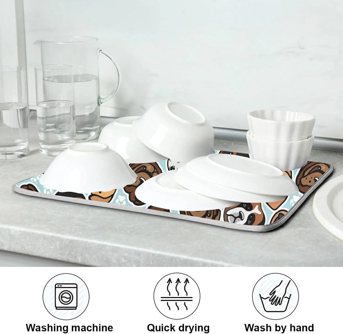18" × 24" Microfiber Absorbent Drying Mat H460238
