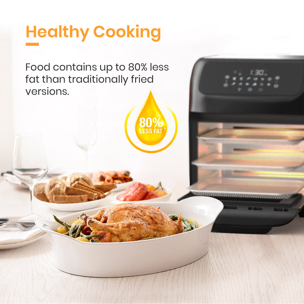 12.7 Quarts Large Air Fryer Toaster Oven with 19 Accessories X622744